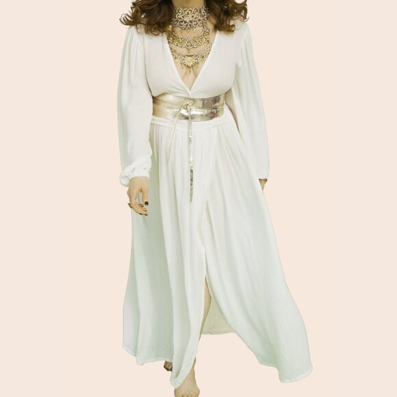 Bohemian serenity white maxi dress - Picture 2 of 2